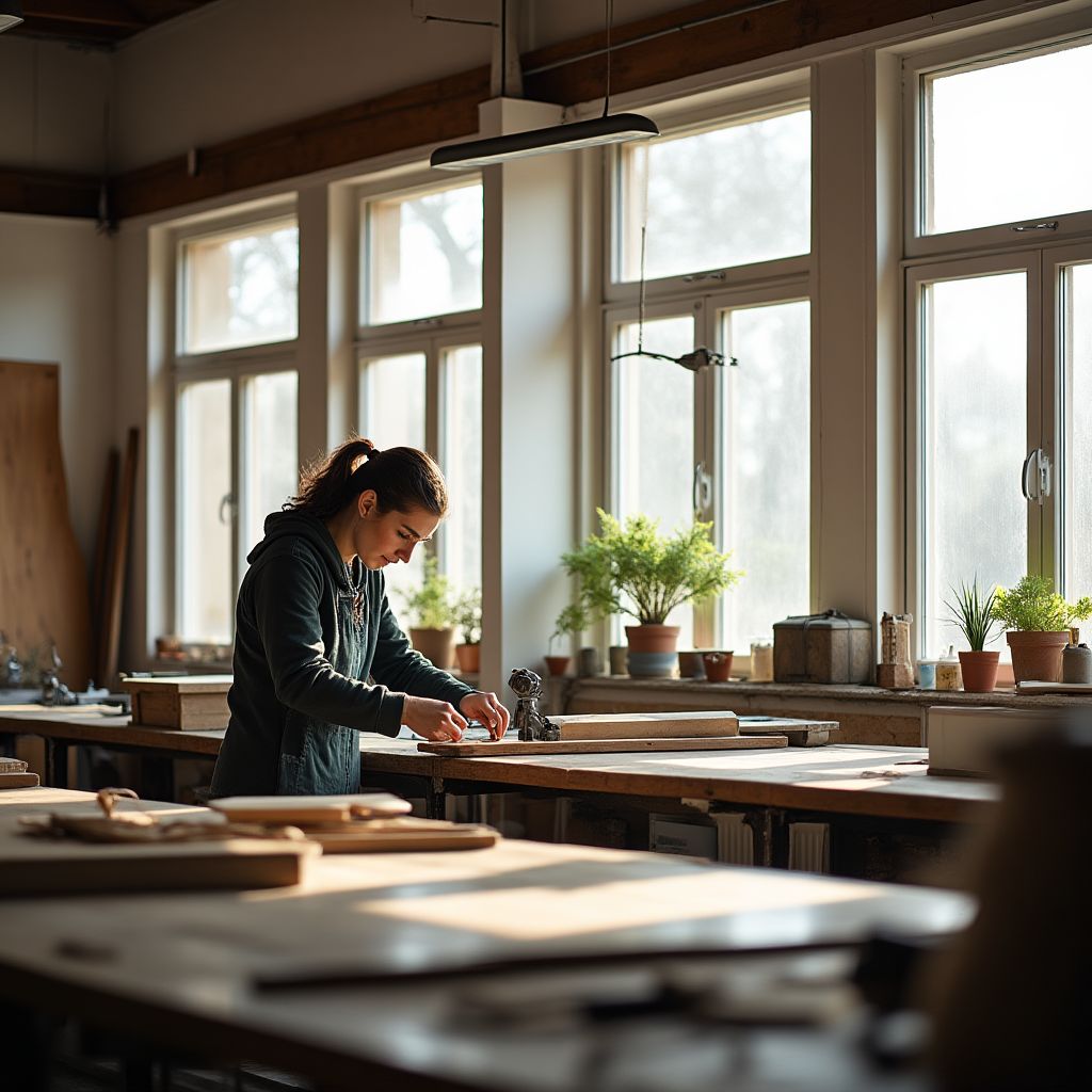 Atelier de fabrication artisanale Stores Belges Pro