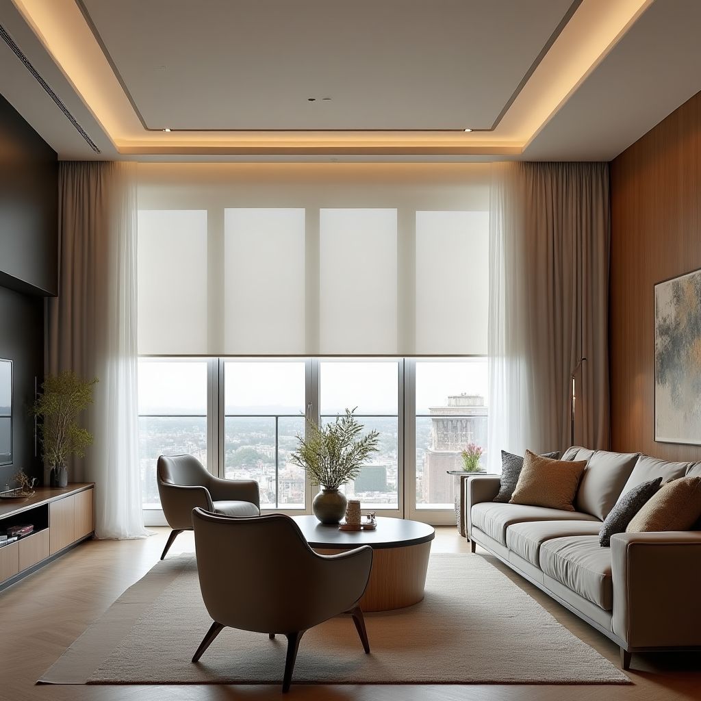 Réalisation luxueuse stores motorisés penthouse